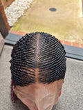 Magenta Ombre Senegalese Twist Lace Front Wig