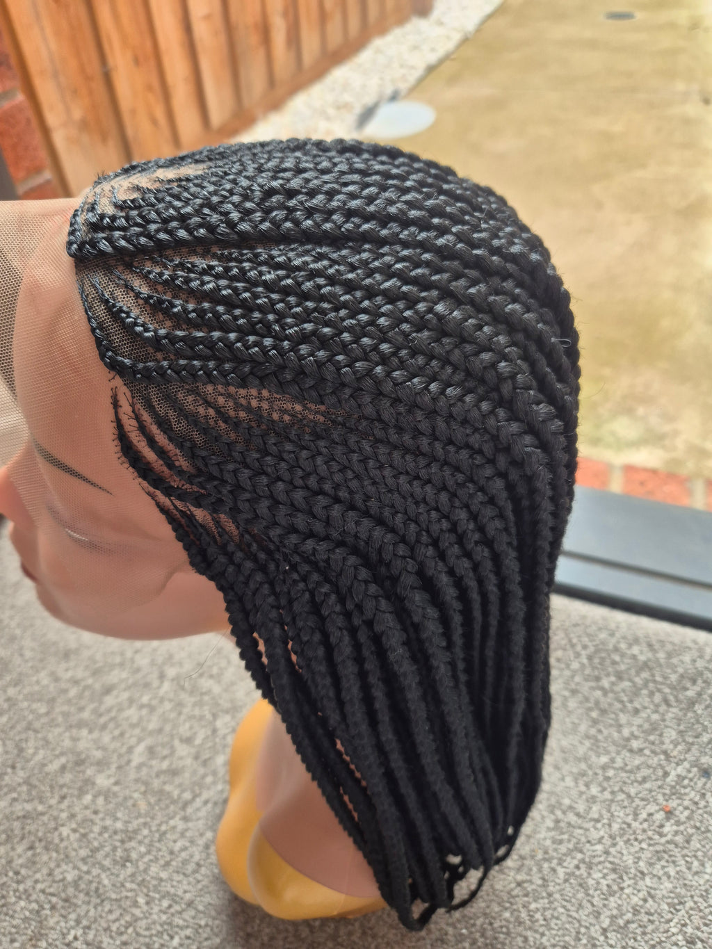 Black cornrow Braid Lace Front Wig