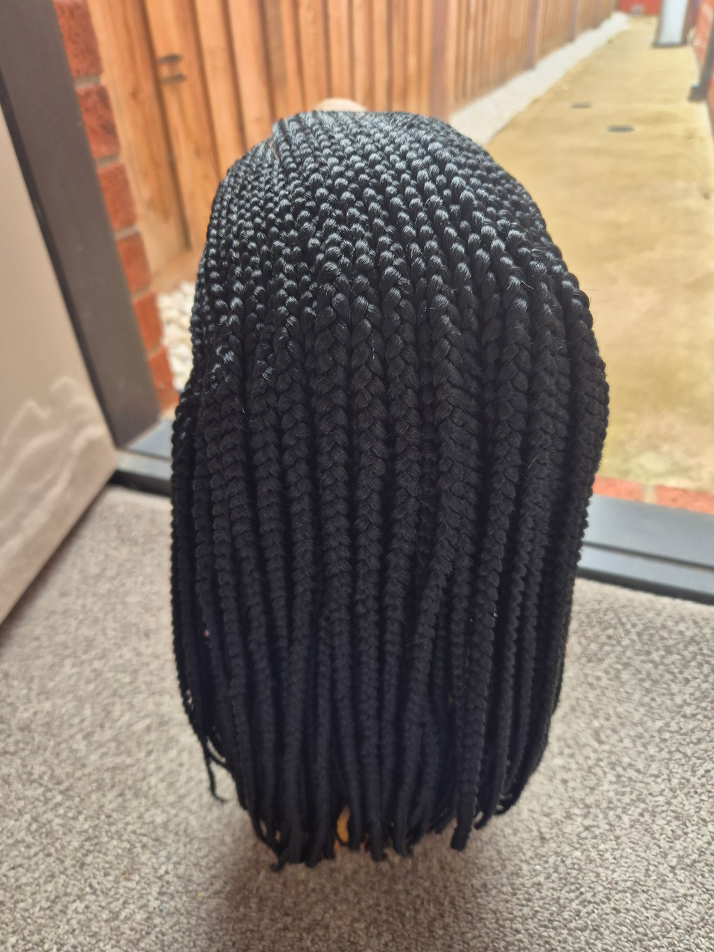 Black cornrow Braid Lace Front Wig