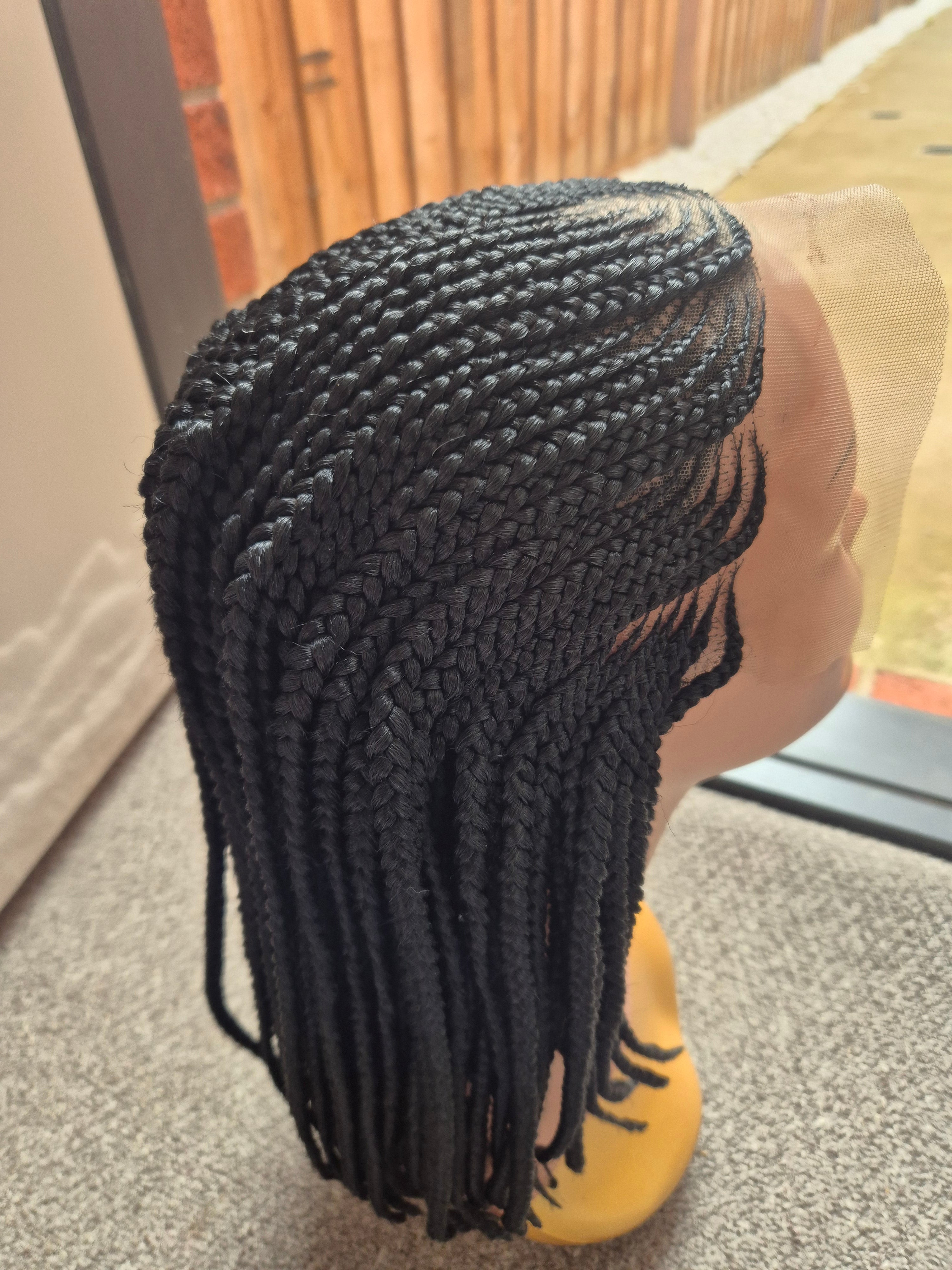 Black cornrow Braid Lace Front Wig
