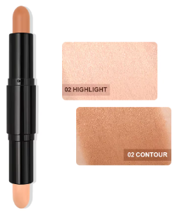 Dual-Ended Contour & Highlight Stick – Cream Formula, 4 Shades, All Skin Tones
