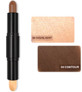 Dual-Ended Contour & Highlight Stick – Cream Formula, 4 Shades, All Skin Tones