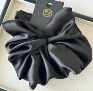 Luxury Satin Scrunchie – Oversized, Hair-Gentle, 8 Colours including Sage, Champagne, Lavender