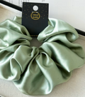 Luxury Satin Scrunchie – Oversized, Hair-Gentle, 8 Colours including Sage, Champagne, Lavender