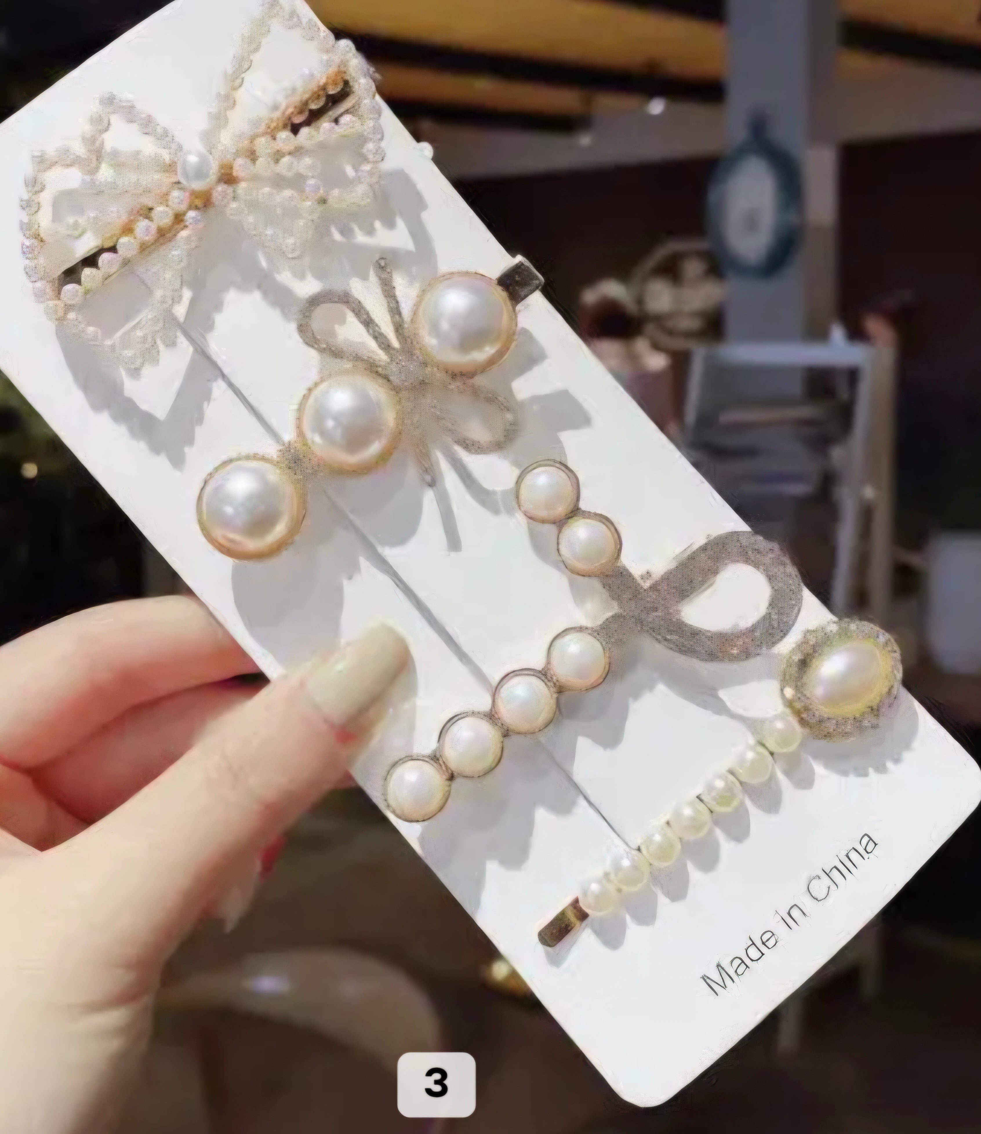 Crystal & Pearl Hair Clip Set – 4–6 Pieces, Rhinestone & Gold-Tone, Gift-Ready