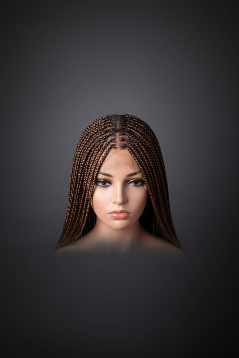 Brown Bone Straight Wig - V2