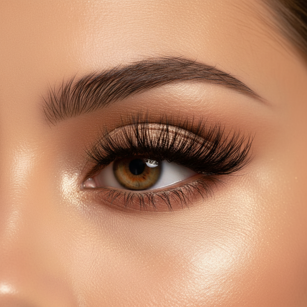 Lashes worn lifestyle shot