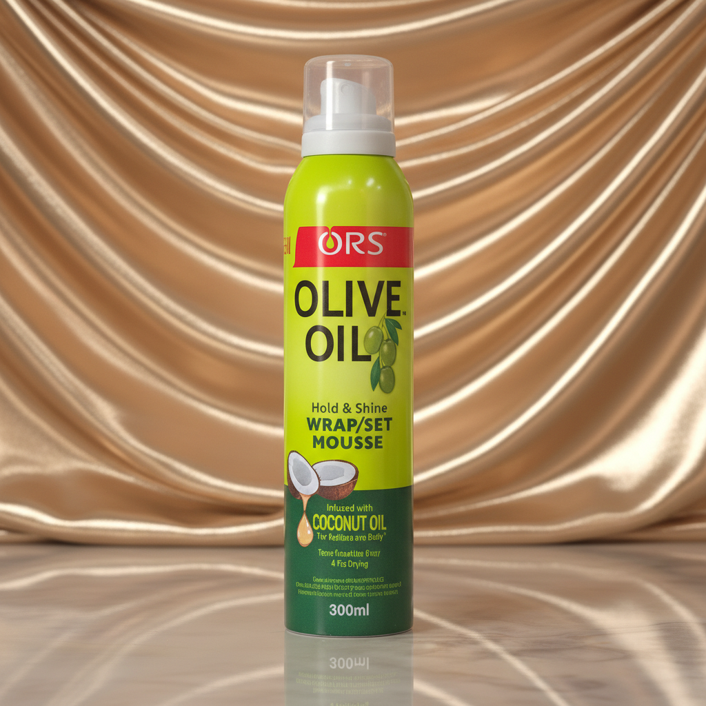ORS Olive Oil Mousse - Gold/Champagne Background