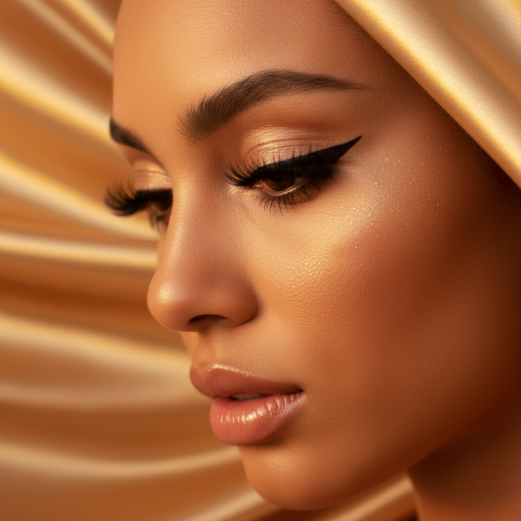 Side profile eye shot